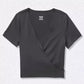 Victoria's Secret PINK Women's Back Tie Ultimate Active Wrap Top T-Shirt