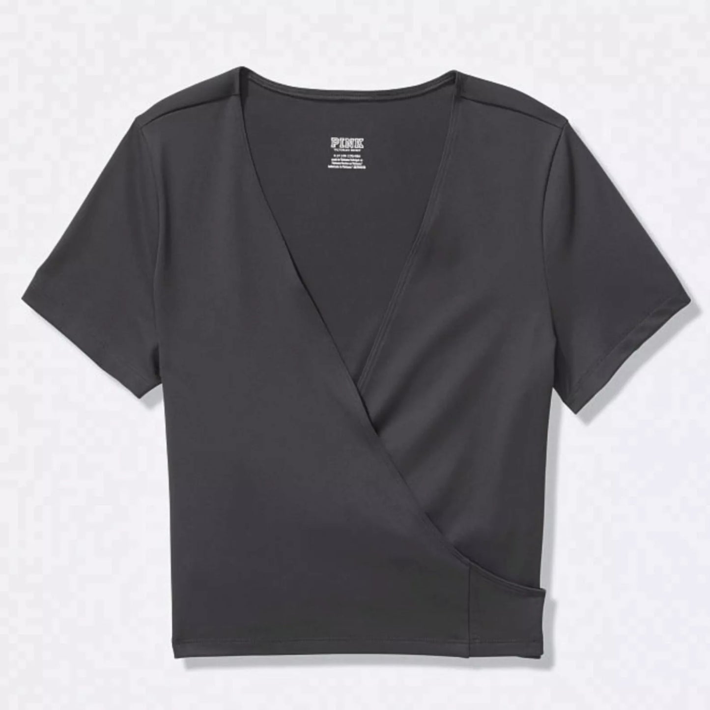 Victoria's Secret PINK Women's Back Tie Ultimate Active Wrap Top T-Shirt