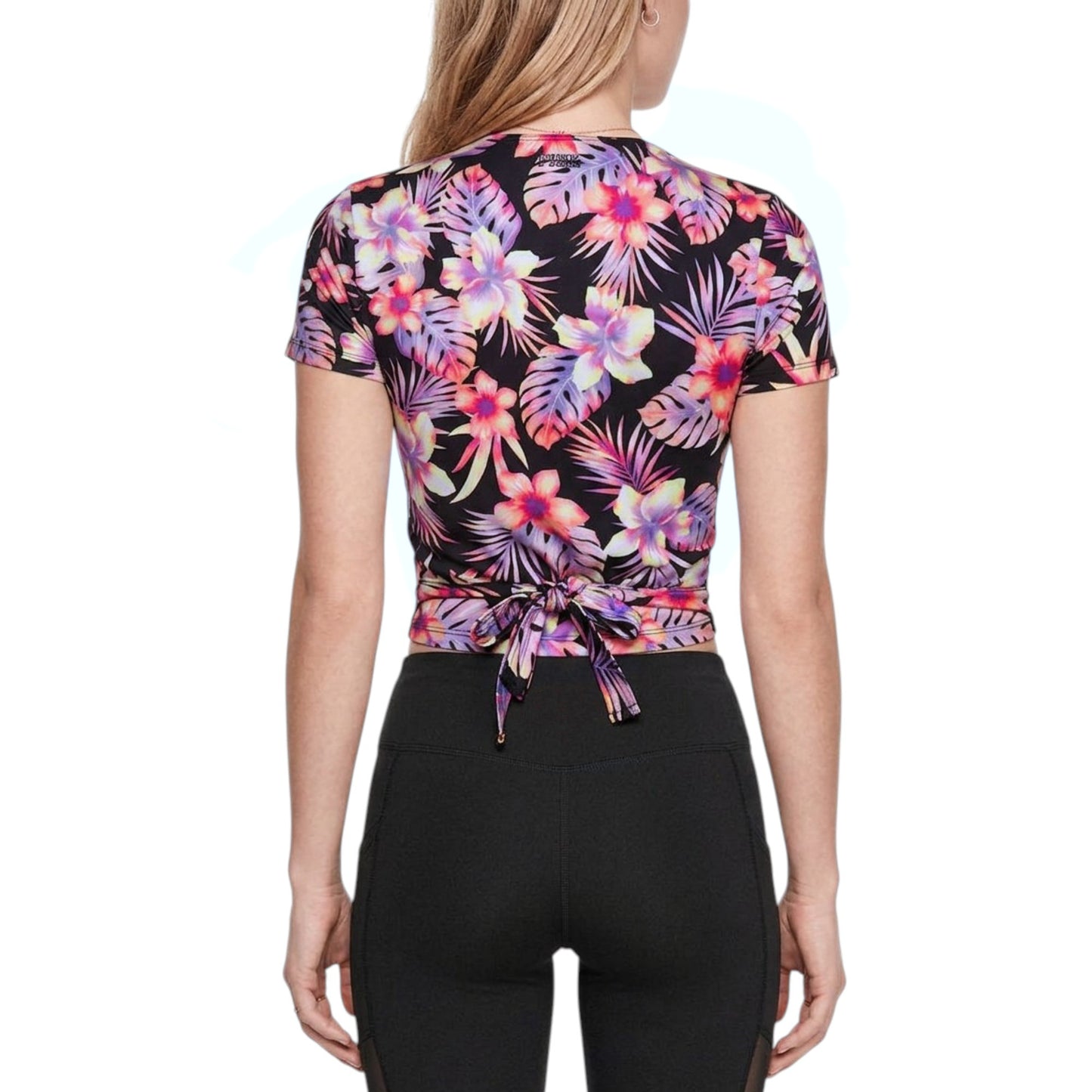 Victoria's Secret PINK Women's Back Tie Ultimate Active Wrap Top T-Shirt