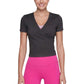 Victoria's Secret PINK Women's Back Tie Ultimate Active Wrap Top T-Shirt