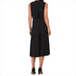 Vince Camuto Women's Surplice Front Pleated Wide Leg Mid-Length Jumpsuit