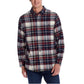 Weatherproof Vintage Men’s Cotton Blend Brushed Flannel Button Down Plaid Shirt