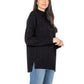 Winter Fall Wool Classic Casual Knit Sweater Black