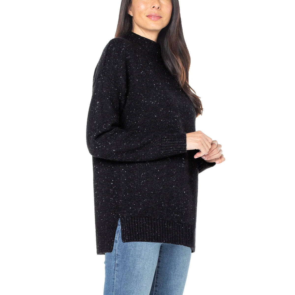 Winter Fall Wool Classic Casual Knit Sweater Black