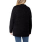 Well Worn Women's Mock Neck Cozy Wool Blend Nep Yarn Sweater
