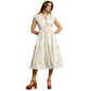 Woman's Cotton Tropical Breeze Embroidered Midi Dress