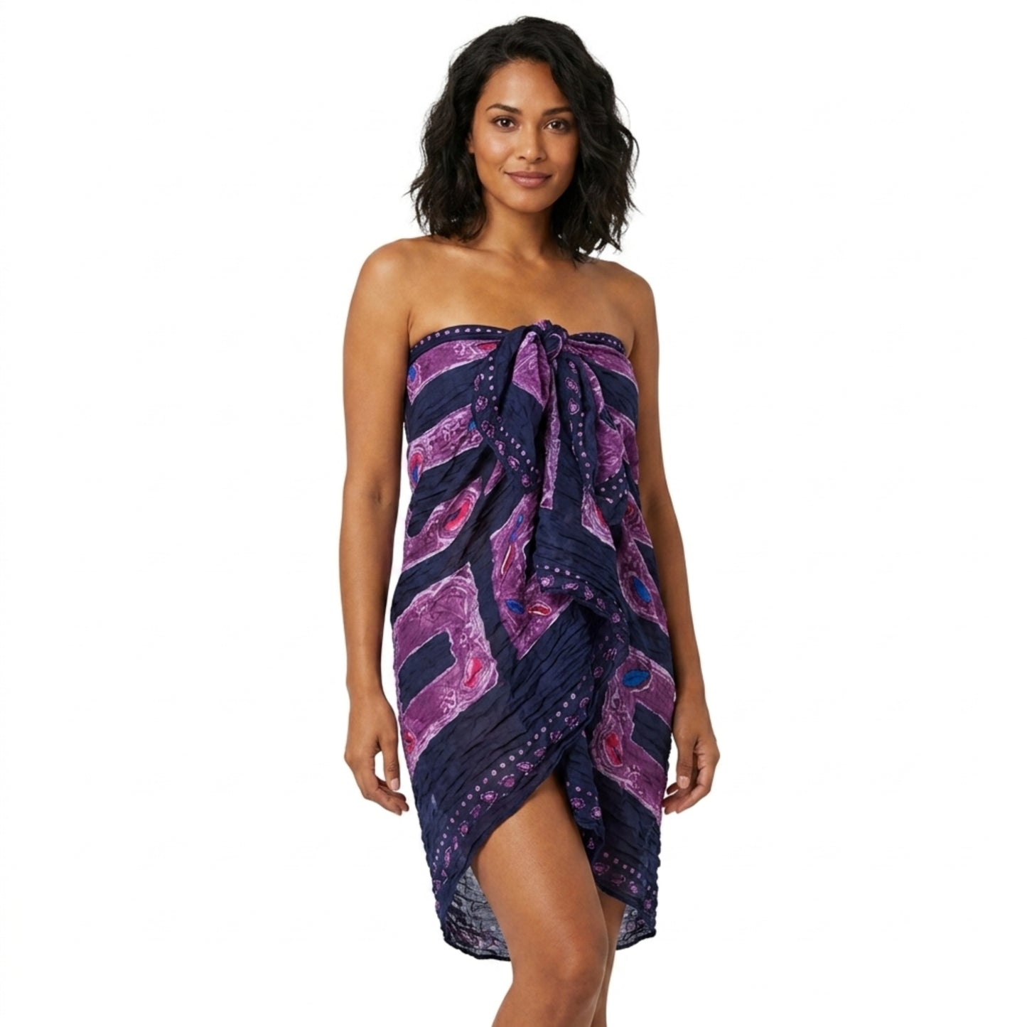 Women's Jewel Print Wrinkle Scarf Cover-Up Shawl