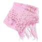 Women's Peacock Heart Sequin Fringed Party Evening Shawl