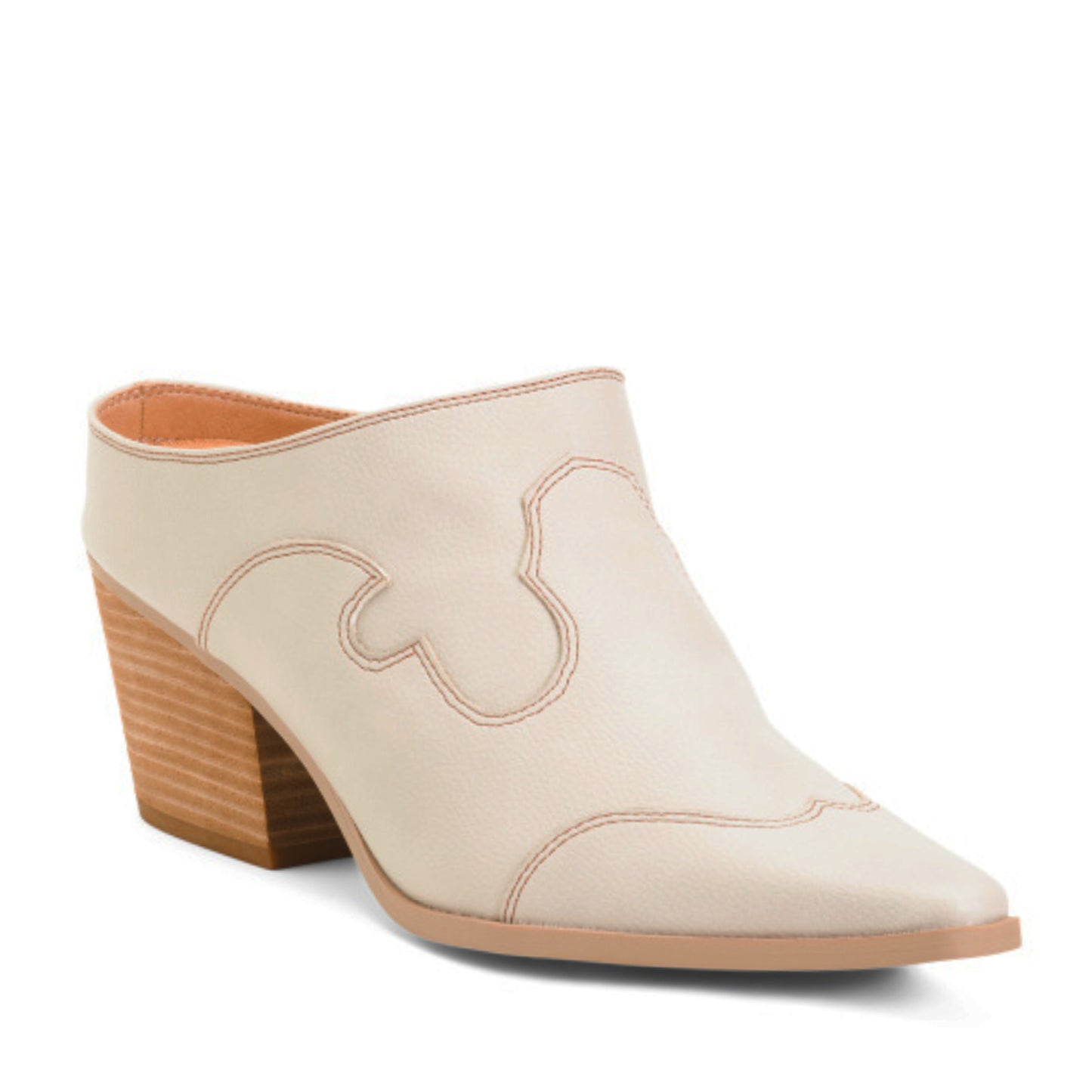 YELLOW BOX Women's Cyan Western Slip-on Shoes Heeled Mules