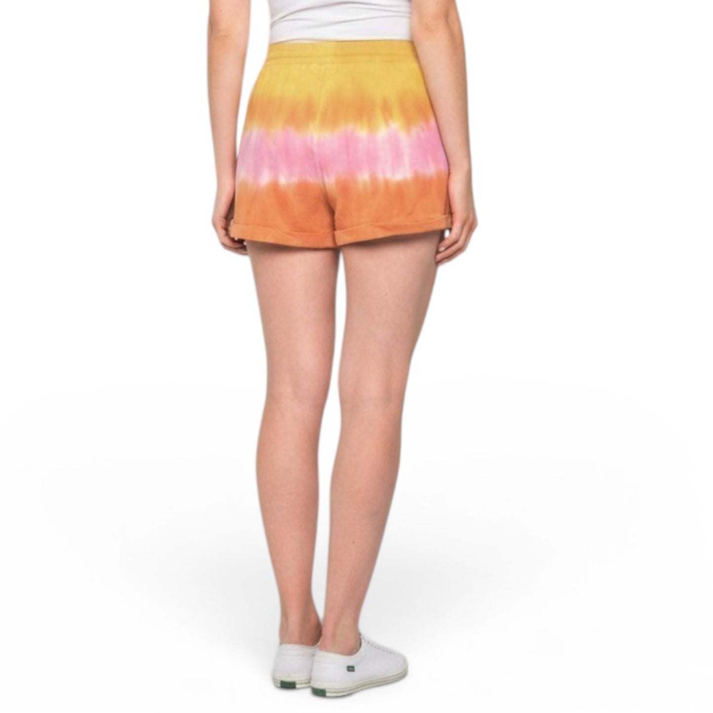 Young Fabulous & Broke Women's Tie Dye Drawstring Waist Cotton Parker Shorts