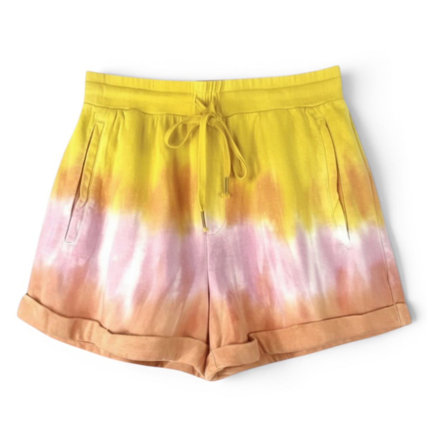 Young Fabulous & Broke Women's Tie Dye Drawstring Waist Cotton Parker Shorts