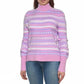 Aspen Women's Super Soft Knit Fair Isle Funnel Neck Sweater