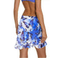 Moda Minx by ASOS Butterfly Print Ruffle Trim Chiffon Sarong Pareo Cover Up