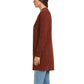 Matty M Women's Open Front Mid Length Soft Knit Chenille Cardigan