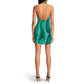 ASOS Wave Print Halter Cowl Neck Backless Mini Dress