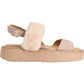 EMU Australia Women's Durack Genuine Sheepskin Suede Fur Platform Stinger Sandals