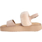 EMU Australia Women's Durack Genuine Sheepskin Suede Fur Platform Stinger Sandals