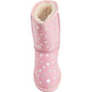 Emu Ridge Girls Stars Faux Suede with Plush Faux Fur Lining Metallic Stars Kirby Lo Winter Boots