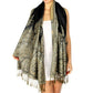 Women's Reversible Paisley Pashmina Shawl Evening Wrap