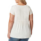 Gloria Vanderbilt Women's Plus Embroidered Relaxed Fit Tee Tunic Top
