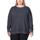 Mondetta Women's Leopard Print Soft Moisture Wicking Relaxed Fit Sweatshirt Top
