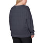 Mondetta Women's Leopard Print Soft Moisture Wicking Relaxed Fit Sweatshirt Top
