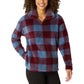 Eddie Bauer Women's Ultra Soft Plush Fleece Quarter Zip Sweatshirt Aztec Print Pullover Top