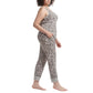 Karen Neuburger Women's 3-Piece Leopard Print Soft Pajama Lounge Set