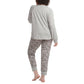 Karen Neuburger Women's 3-Piece Zebra Print Soft Pajama Lounge Set