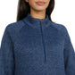 Storm Pack Women's Quarter Zip Comfort Fit Cozy  Fleece Sweater