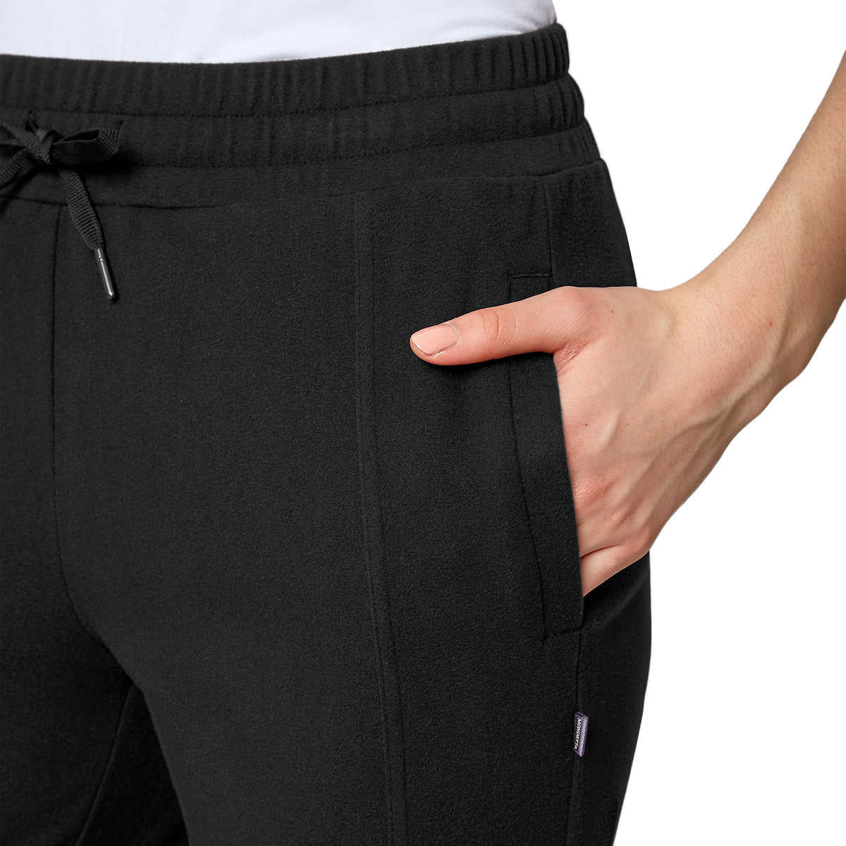 Mondetta Women's High Waist Active Pants Side Pockets Soft Fleece