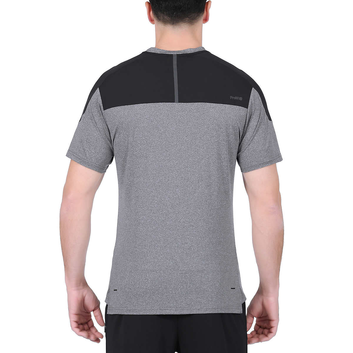Spyder T Shirt Mens Sz S Gray Short Sleeve V-Neck Active Athletic Gym Wear