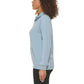 Marc NY By Andrew Marc Women's Kangaroo Pocket Ribbed Quarter Zip Sweatshirt Pullover Top