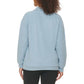 Marc NY By Andrew Marc Women's Kangaroo Pocket Ribbed Quarter Zip Sweatshirt Pullover Top