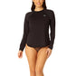 Hurley Women's Long Sleeve UPF 50+ 4-Way Stretch Swim Top Rashguard