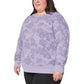 Mondetta Women's Floral Print Eco Soft Lightweight Casual Active Sweatshirt Top