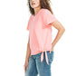 Nautica Women's Lightweight Cotton Jersey Tee Side Tie T-Shirt