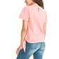 Nautica Women's Lightweight Cotton Jersey Tee Side Tie T-Shirt