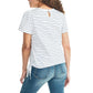 Nautica Women's Lightweight Cotton Jersey Tee Side Tie T-Shirt