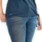 Nautica Women's Lightweight Cotton Jersey Tee Side Tie T-Shirt