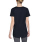 Skechers Women's Moisture Wicking Active Tee Lightweight Rib V-Neck T-Shirt