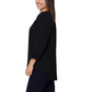 Nicole Miller Women's Notch Neck Raglan Sleeve Top Cotton Gauze Tunic Blouse