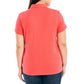 Nautica Women's Lightweight Cotton Short Sleeve Polo Shirt