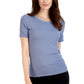 Lucky Brand Women's 3-Pack Crew Neck Tee Lightweight Ribbed Cotton Blend T-Shirt