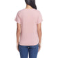 Weatherproof Vintage Women's Tie Front T-Shirt V-Neck Braided Knit Top