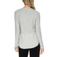 Advent Women's Lightweight Cotton Blend Textured Knit Tunic Sweater