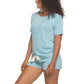 Felina Women's 3-Piece Soft Jersey T-Shirt, Shorts and Pants PJ Lounge Set