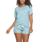 Felina Women's 3-Piece Soft Jersey T-Shirt, Shorts and Pants PJ Lounge Set