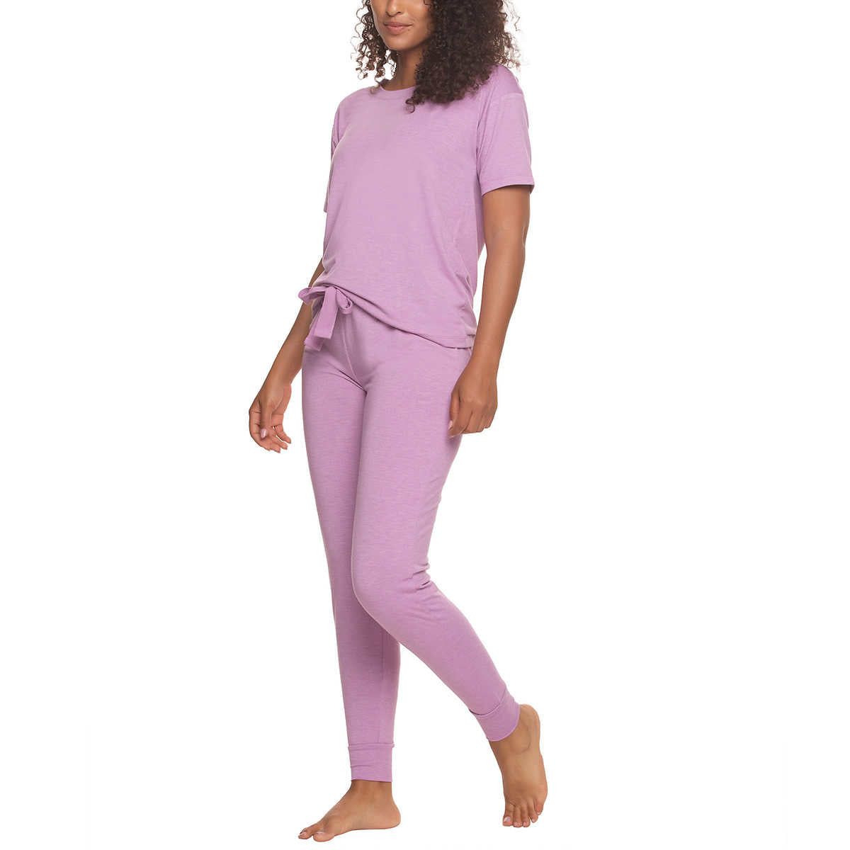 Felina Women's 3-Piece Soft Jersey T-Shirt, Shorts and Pants PJ Lounge Set