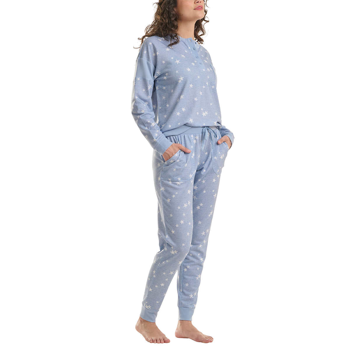 Splendid Women's 2-Piece PJ Soft French Terry Top and Pants Lounge Set